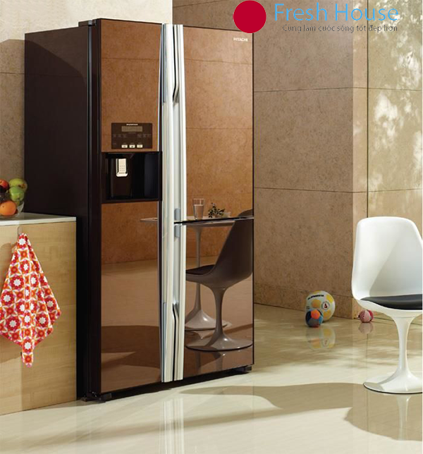 Tủ lạnh Side by Side thiết kế độc đáo, sang trọng thường có vỏ ngoài bằng kính hay kim loại cao cấp