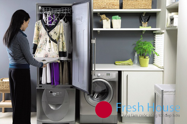 Máy giặt kèm sấy Nhật bãi giúp bạn tiết kiệm không gian hơn